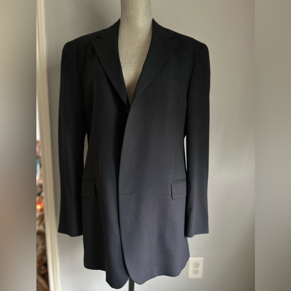 Vintage Tommy Hilfiger 1990’s Dark Navy Blue Men’s 42R Men’s Sport Coat